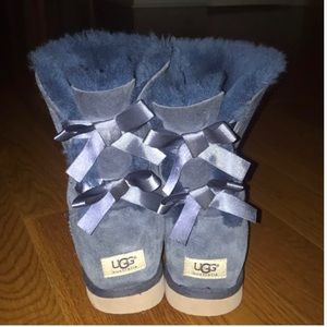 Navy Bailey Bow Uggs